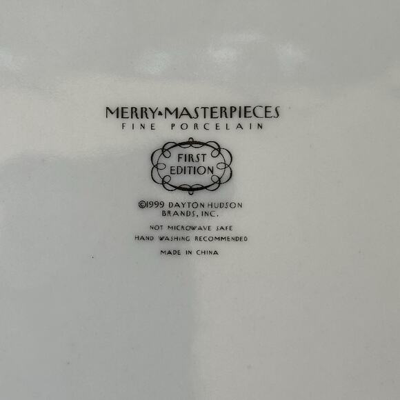 Merry Masterpieces Fine Porcelain Plate "Taxi! ” 1999 Dayton Hudson - Picture 3 of 4